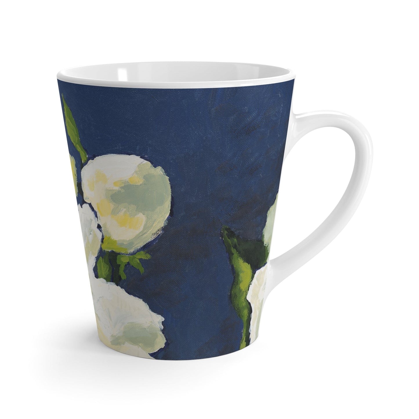 Yellow & Blue Floral Ceramic Mug & Polyester Placemat 8-Pc Bundle (Service for 4) | CABF-LM-1050