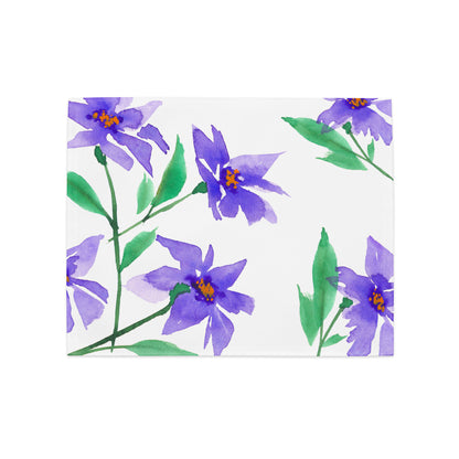 Placemat Set with Hand-painted Floral Watercolour Print | CABF-1354