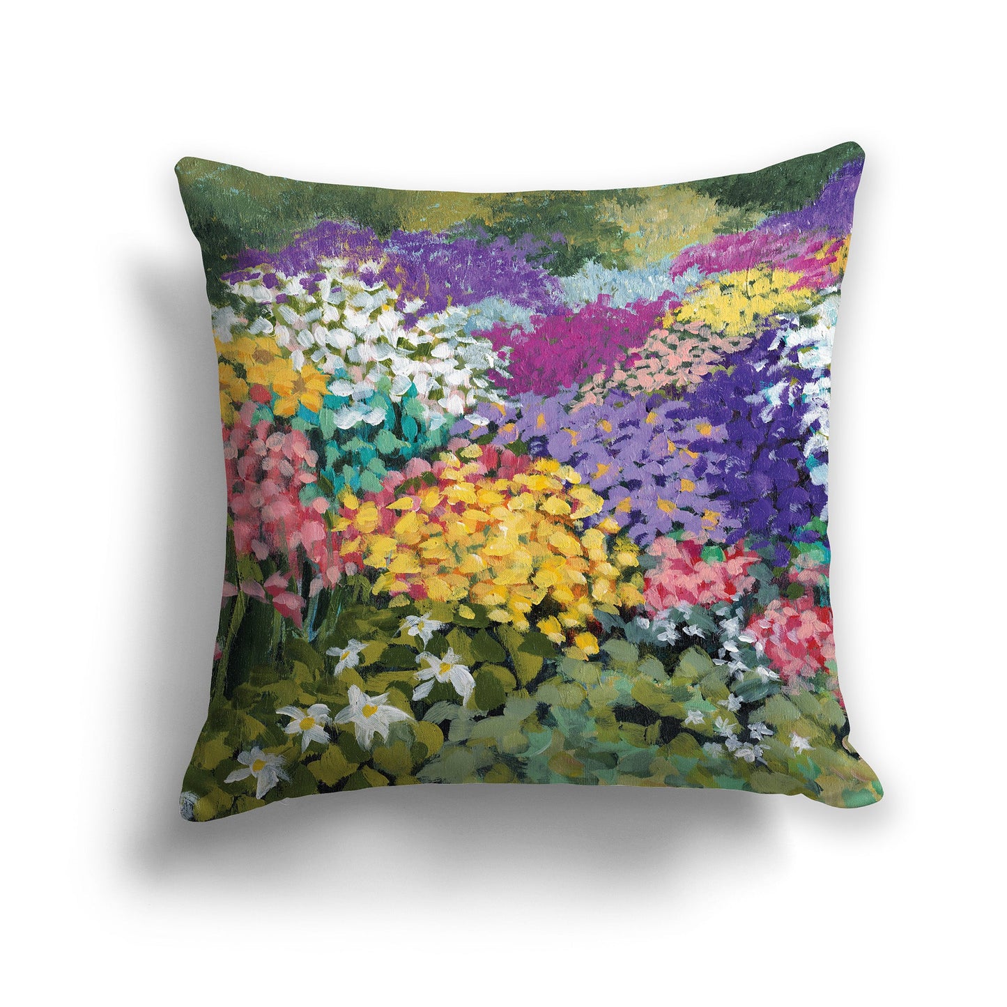 Fine Art Cushion Cover | Floral Garden, CAPC-2147, 46 x 46 cm / 18 x 18 inches