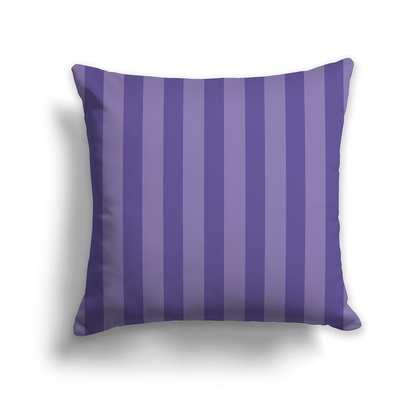 Medium Purple Throw Pillow with Purple Vertical Bars on Front, CAPC-1382-052