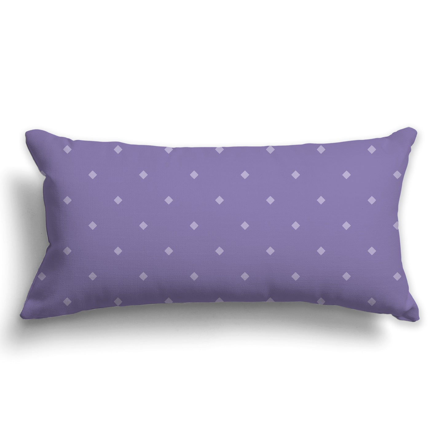 Medium Purple Throw Pillow with Large Light Purple Diamond Pattern on Front, CAPC-1382-102