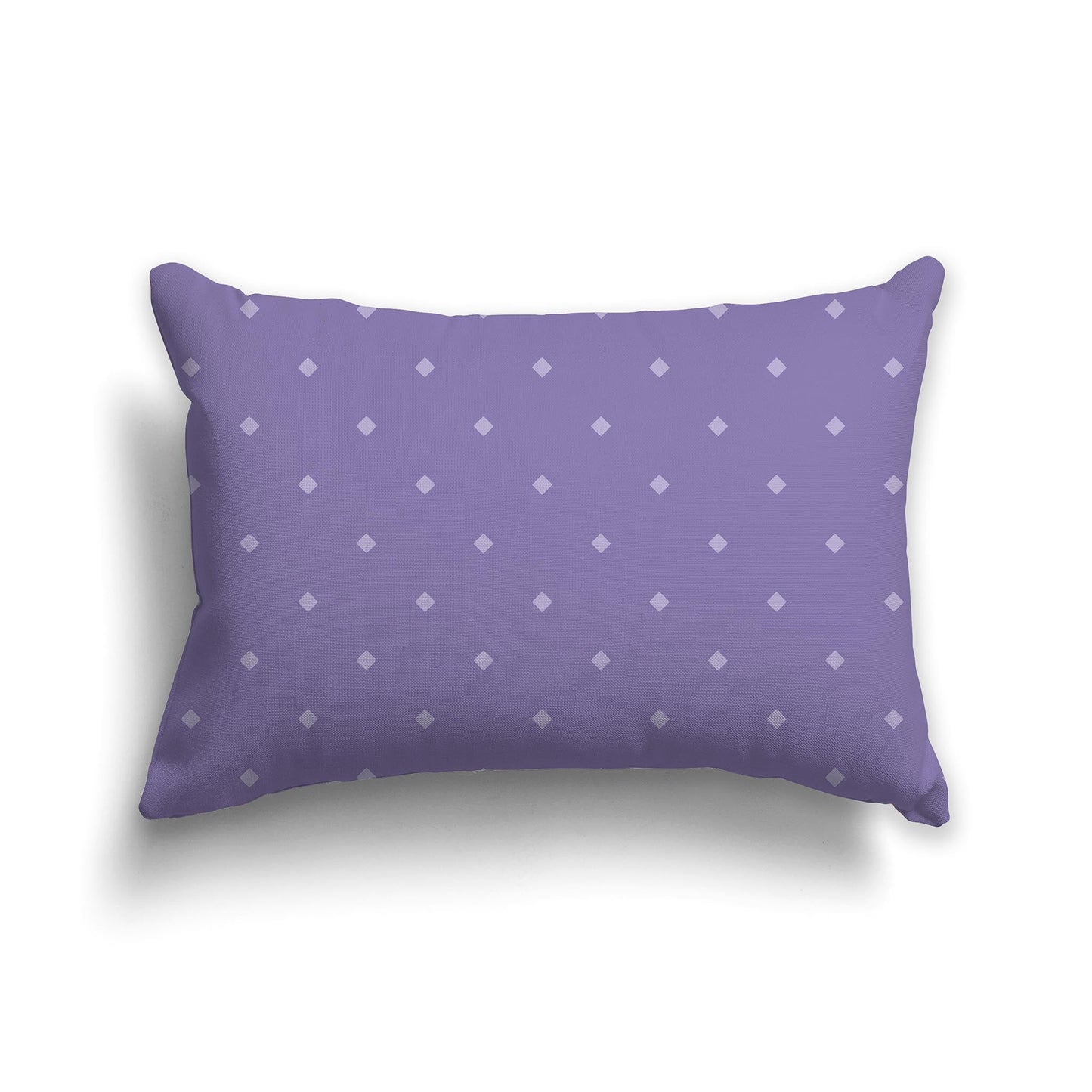 Medium Purple Throw Pillow with Large Light Purple Diamond Pattern on Front, CAPC-1382-102