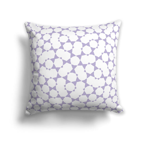 Throw Pillow with Light Purple and White/Beige-white Pattern on Both Sides, CAPC-1382-202