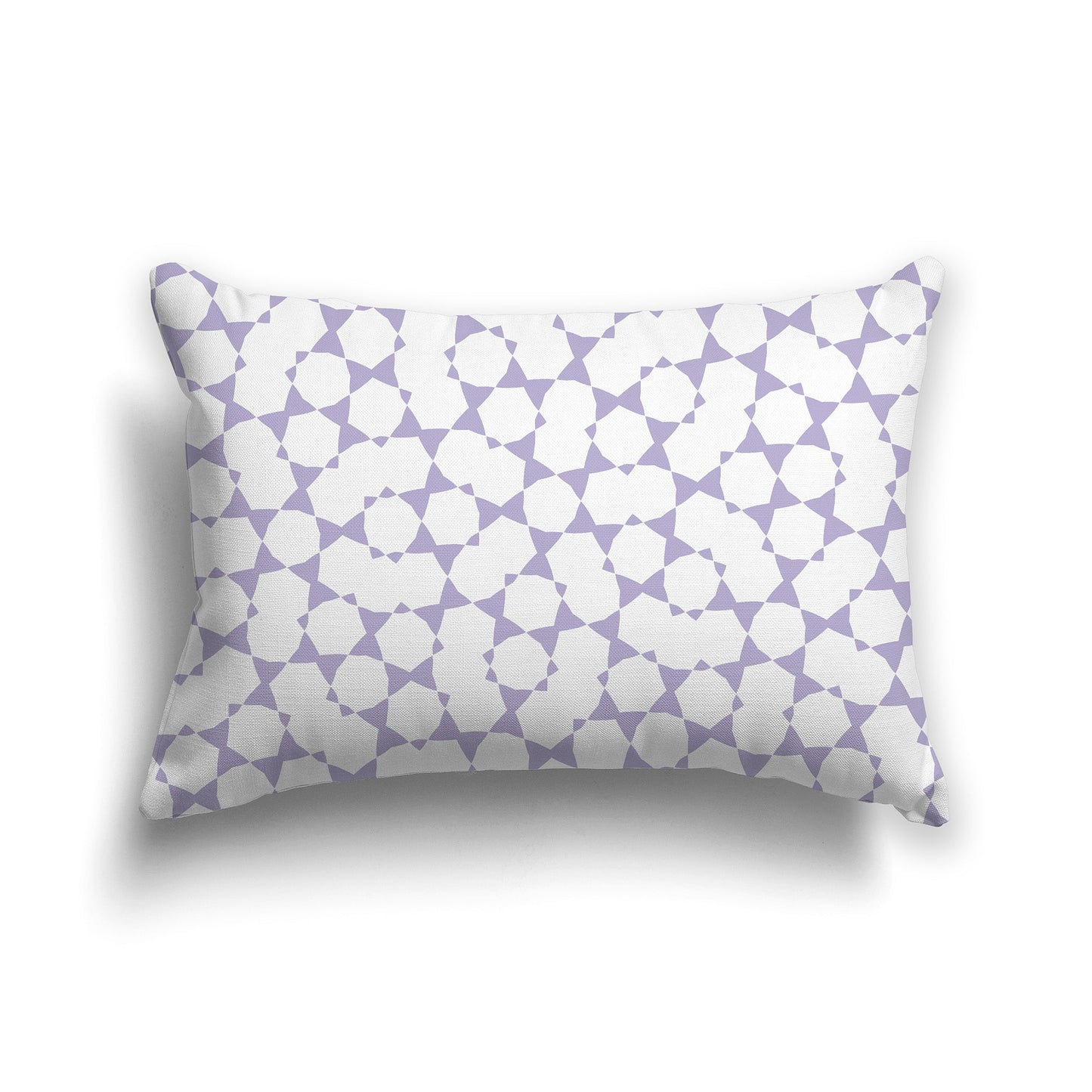 Throw Pillow with Light Purple and White/Beige-white Pattern on Both Sides, CAPC-1382-202