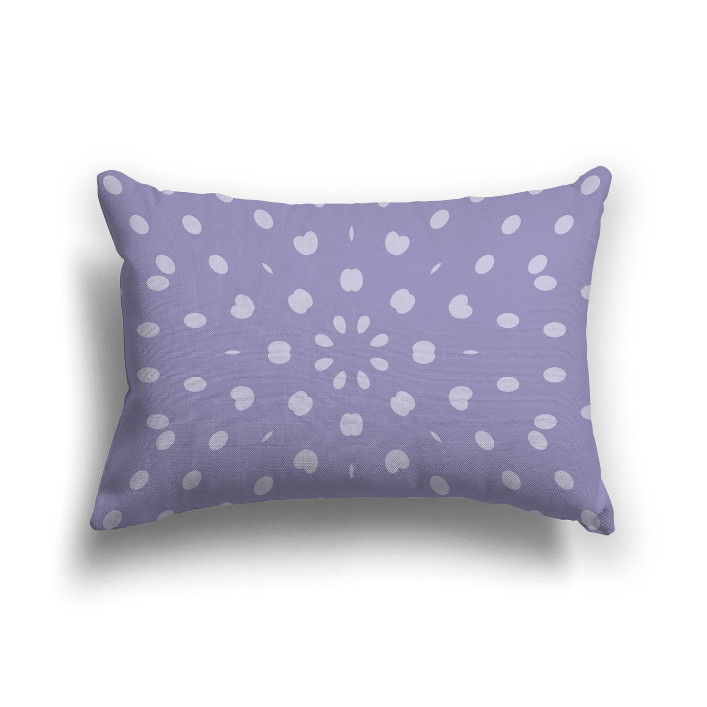 Throw Pillow with Two-tone Purple Circular Pattern on Both Sides, CAPC-1382-235