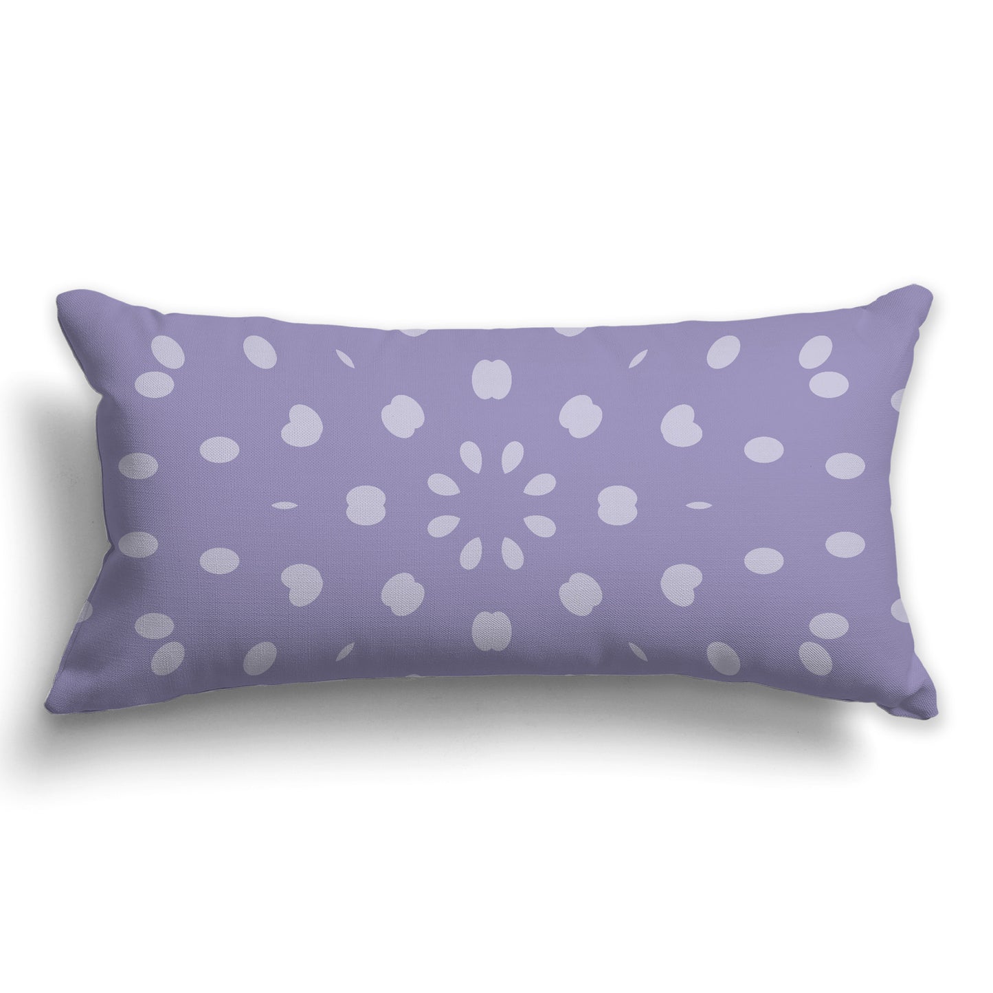 Throw Pillow with Two-tone Purple Circular Pattern on Both Sides, CAPC-1382-235