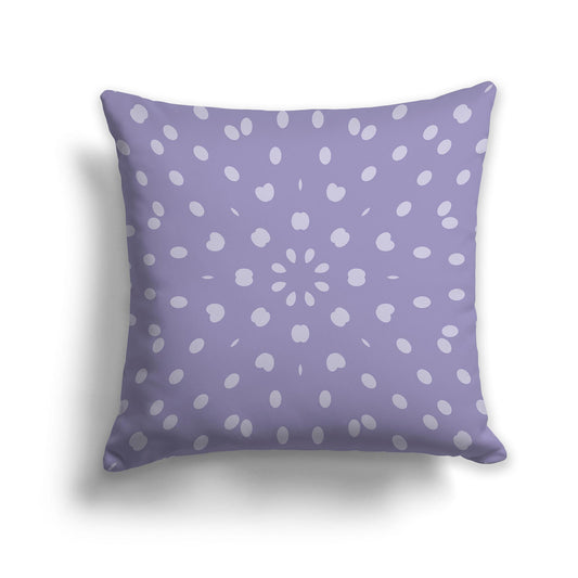 Throw Pillow with Two-tone Purple Circular Pattern on Both Sides, CAPC-1382-235