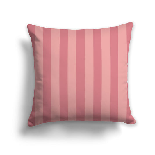 Light Pink Coral Throw Pillow with Pink Coral Vertical Bars on Front, CAPC-1383-051