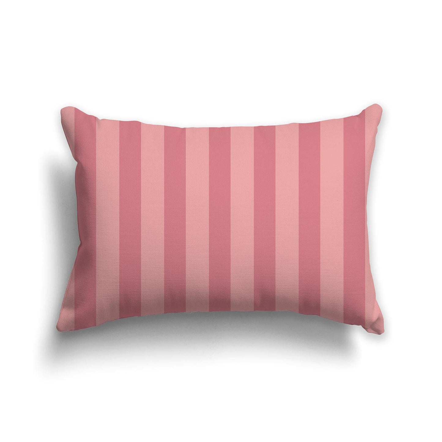 Light Pink Coral Throw Pillow with Pink Coral Vertical Bars on Front, CAPC-1383-051
