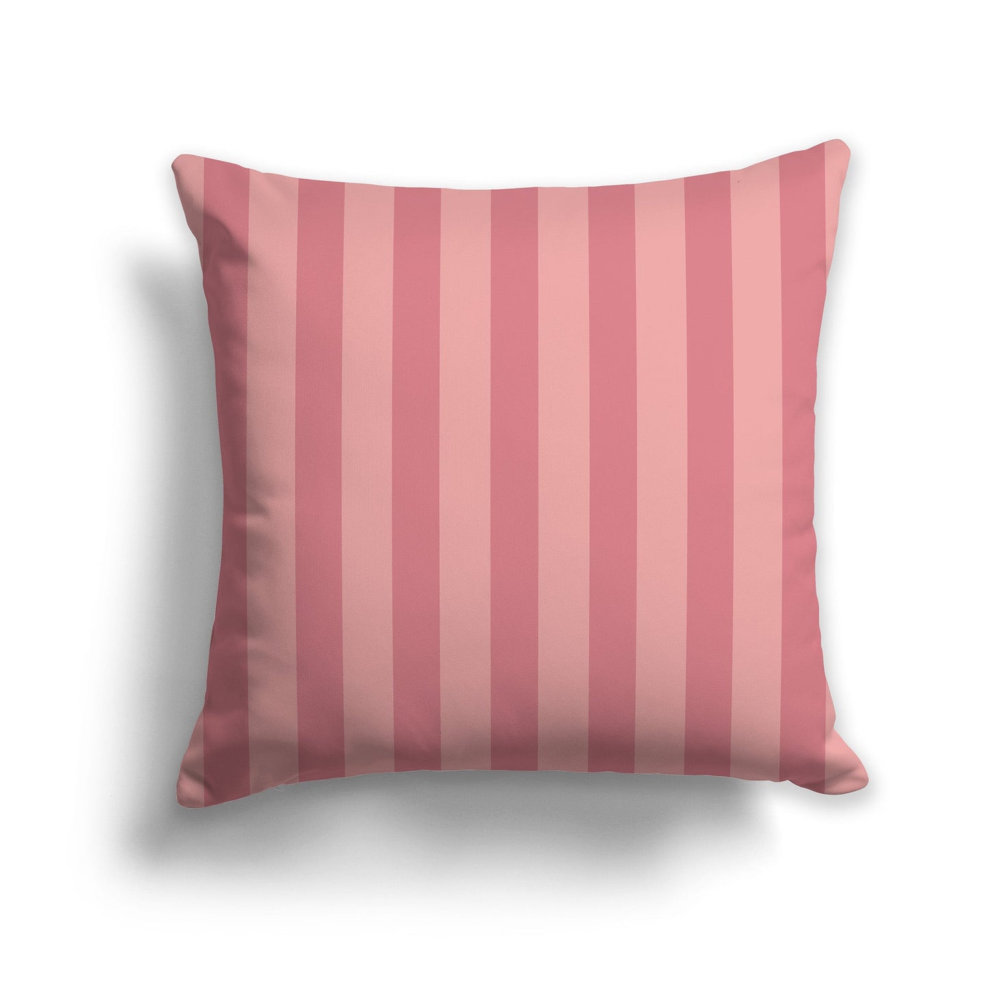 Light Pink Coral Throw Pillow with Pink Coral Vertical Bars on Front, CAPC-1383-051