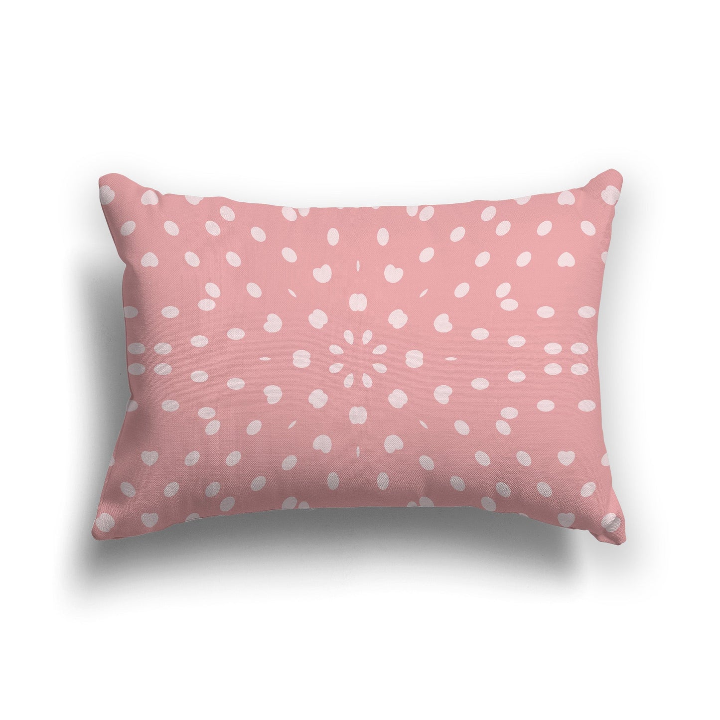 Throw Pillow with Two-tone Pink Coral Circular Pattern on Both Sides, CAPC-1383-234