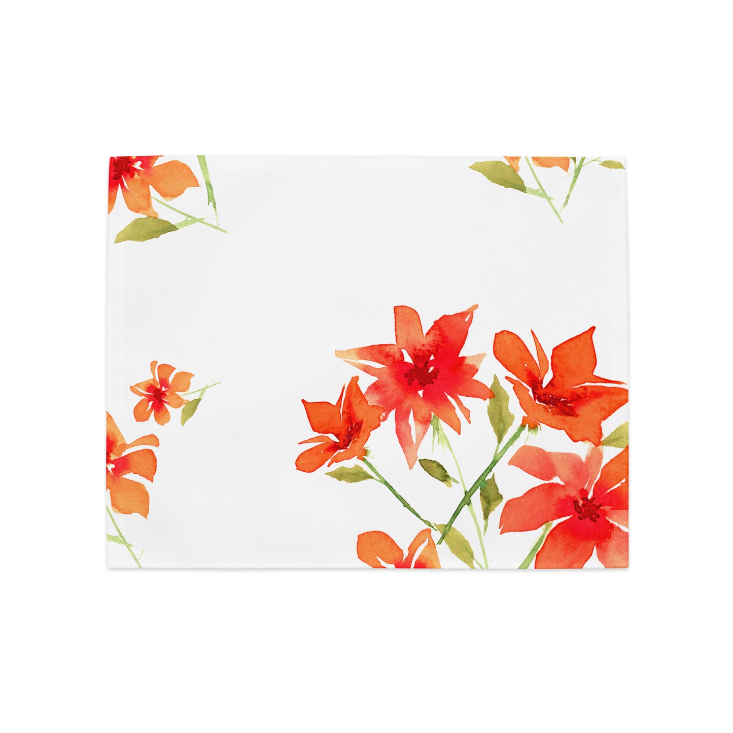 Placemat Set with Hand-painted Floral Watercolour Print | CABF-1414