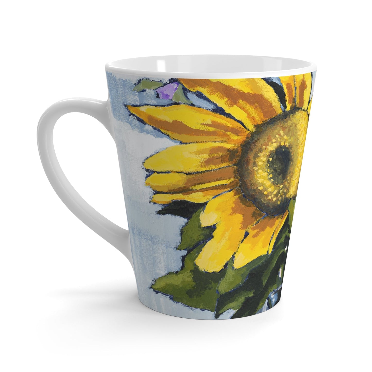 Sunflower Ceramic Mug & Polyester Placemat 8-Pc Bundle (Service for 4) | CABF-LM-1040