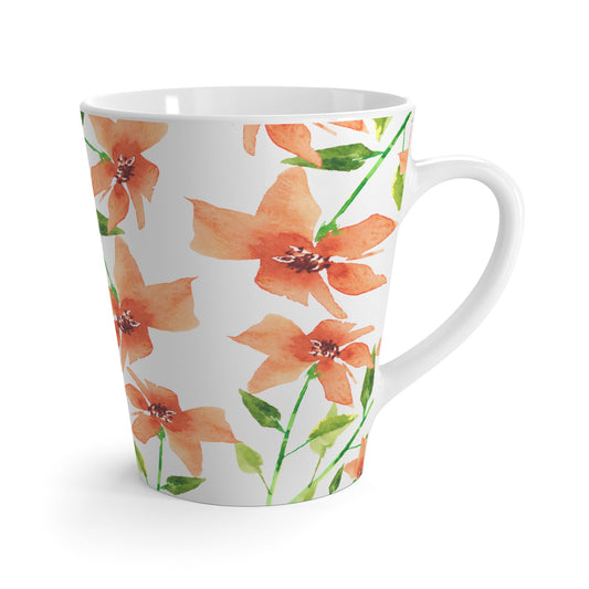 350 mL / 12oz Fine Art Watercolor Latte Mug, CALM-1384