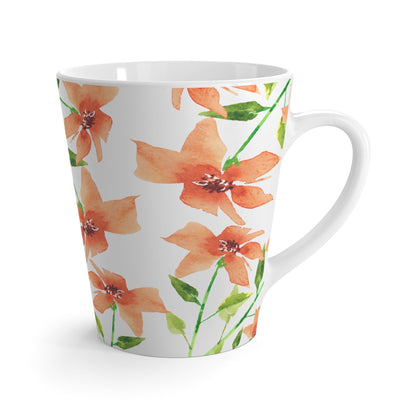 Red Floral Ceramic Mug & Polyester Placemat 8-Pc Bundle (Service for 4) | CABF-LM-1384