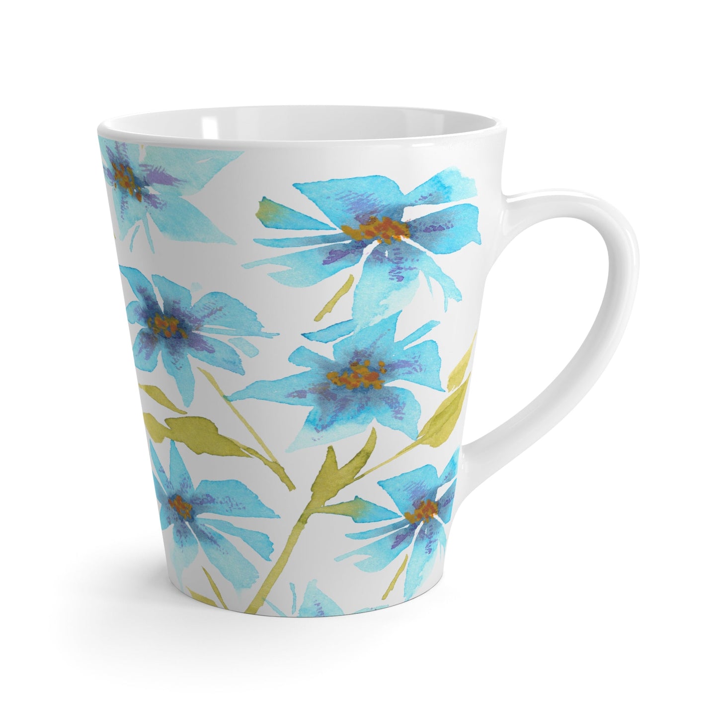 350 mL / 12oz Fine Art Watercolor Latte Mug, CALM-1434