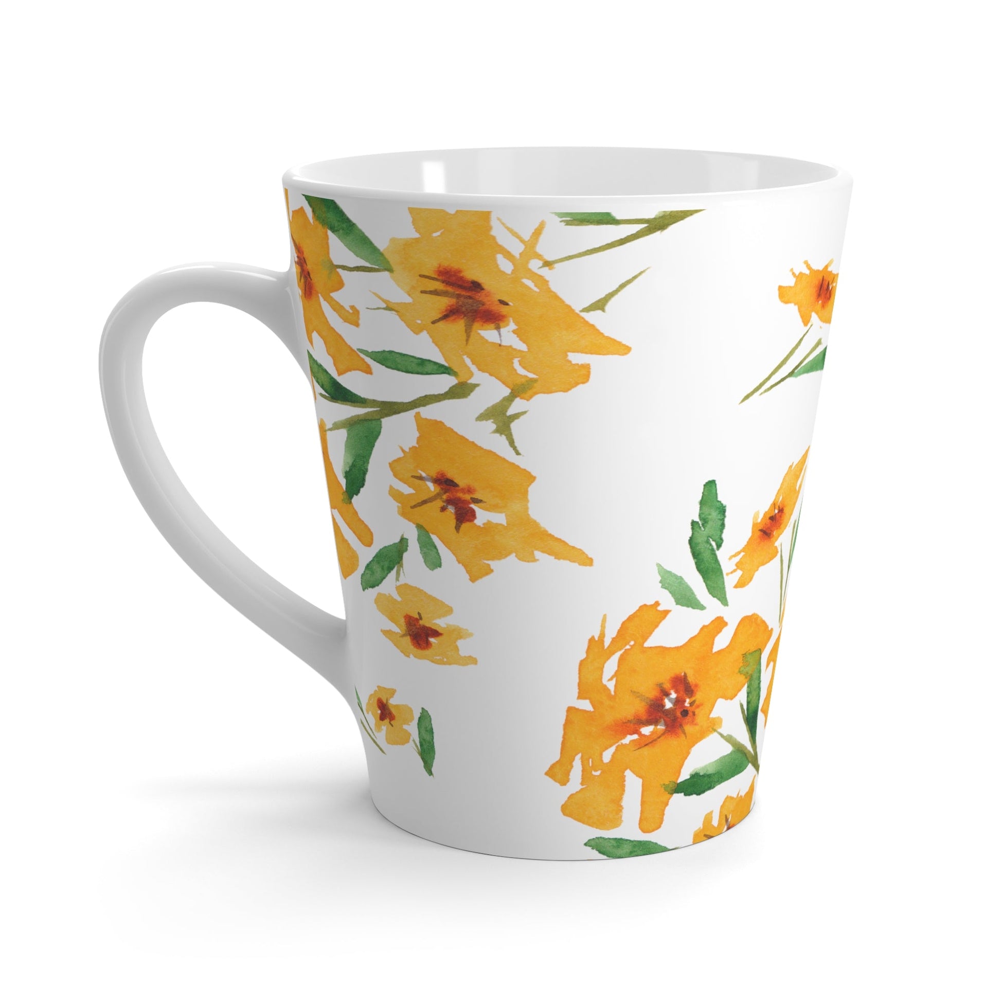 350 mL / 12oz Fine Art Watercolor Latte Mug, CALM-1314
