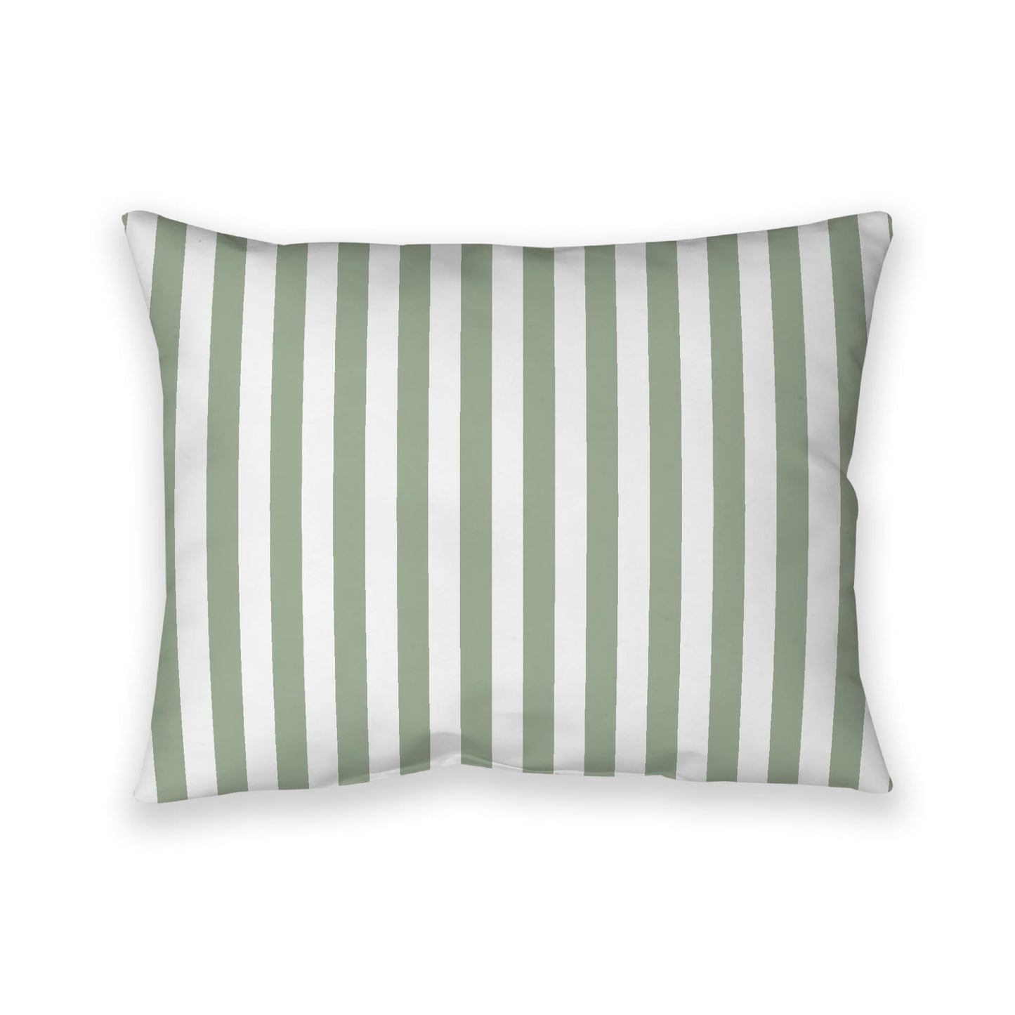 Off-White Cotton Canvas Cushion Covers with Green Bars on Front, CACU-CC-1052-051, 66 x 51 cm, 26 x 20 inches