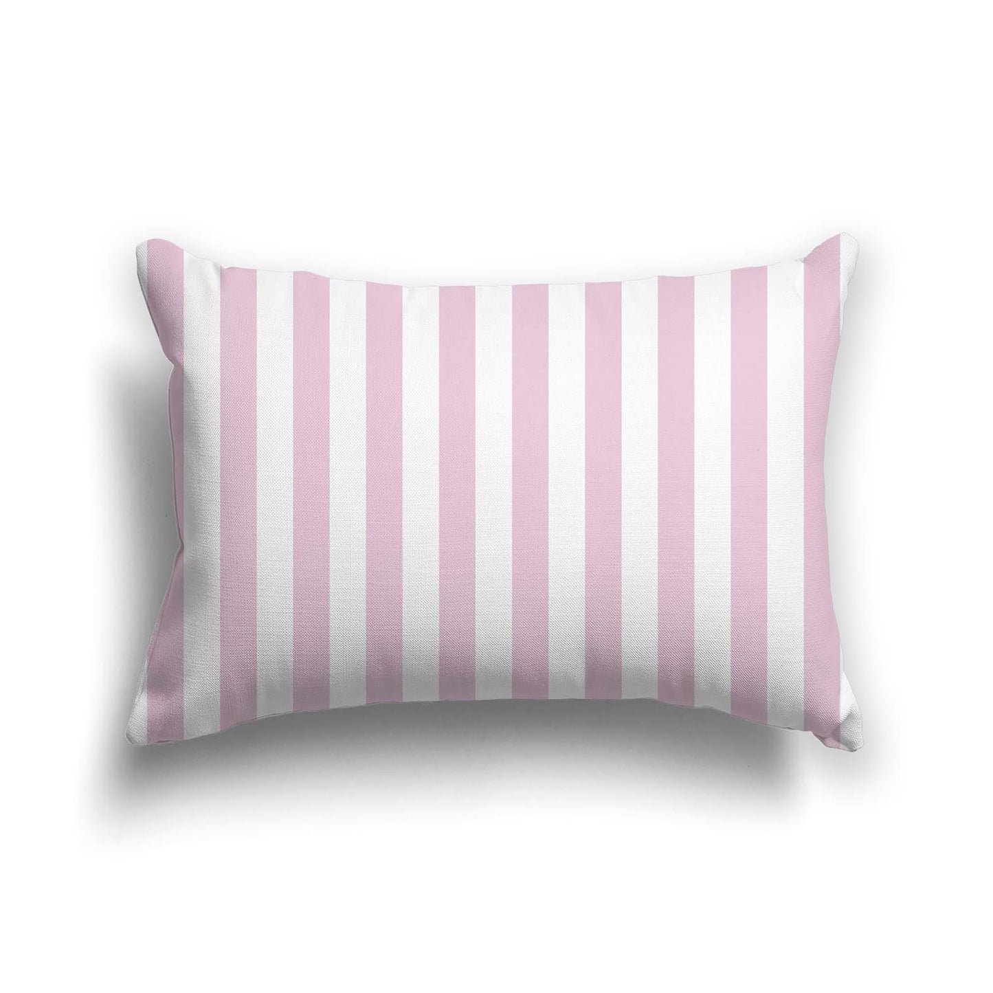 Off-White Cotton Canvas Cushion Covers with Pink Bars on Front, CACU-CC-1081-051, 51 x 36 cm, 20 x 14 inches