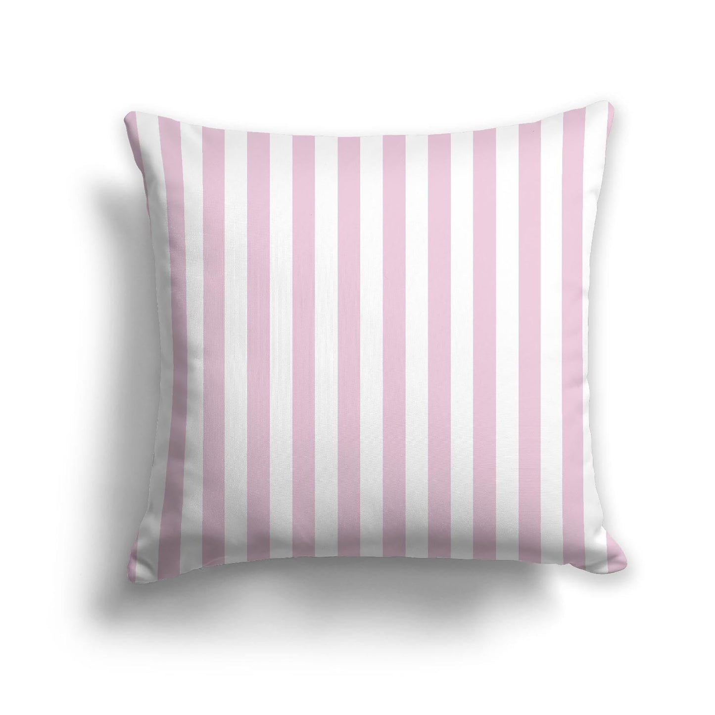 Off-White Cotton Canvas Cushion Covers with Pink Bars on Front, CACU-CC-1081-051, 56 x 56 cm, 22 x 22 inches