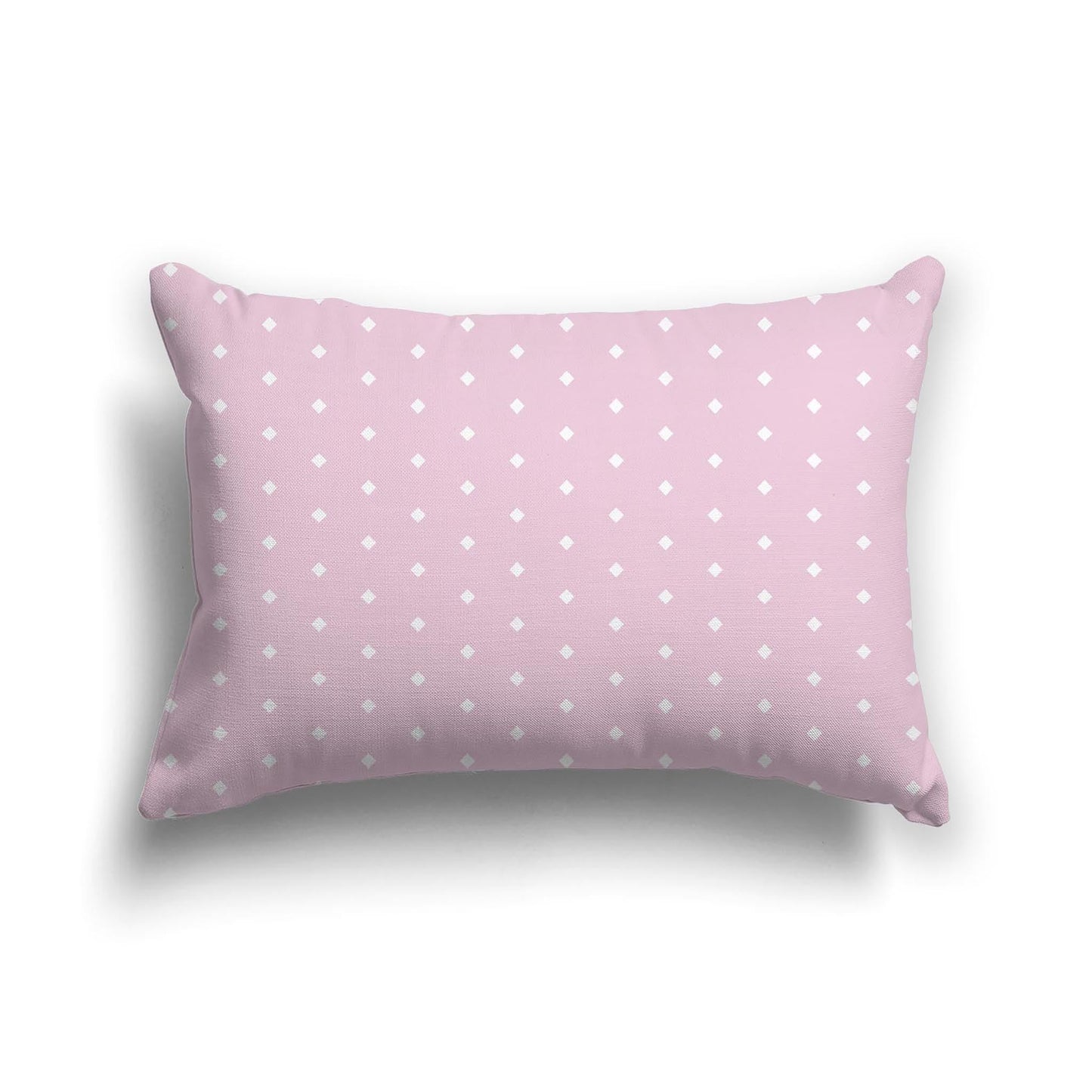 Pink Cotton Canvas Cushion Covers with Fine Off-White Diamonds on Front, CACU-CC-1081-112, 51 x 36 cm, 20 x 14 inches