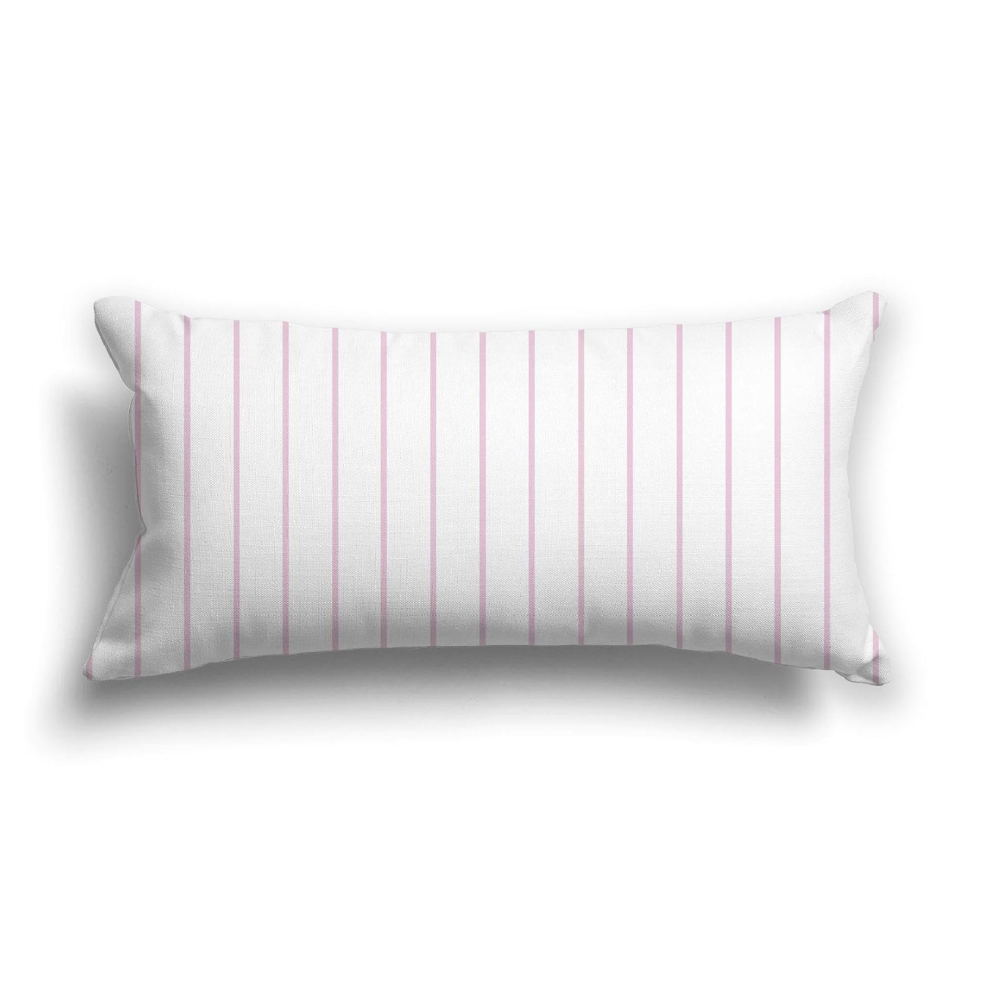 Off-White Cotton Canvas Cushion Covers with Fine Pink Stripes on Front, CACU-CC-1081-151, 61 x 30 cm, 24 x 12 inches