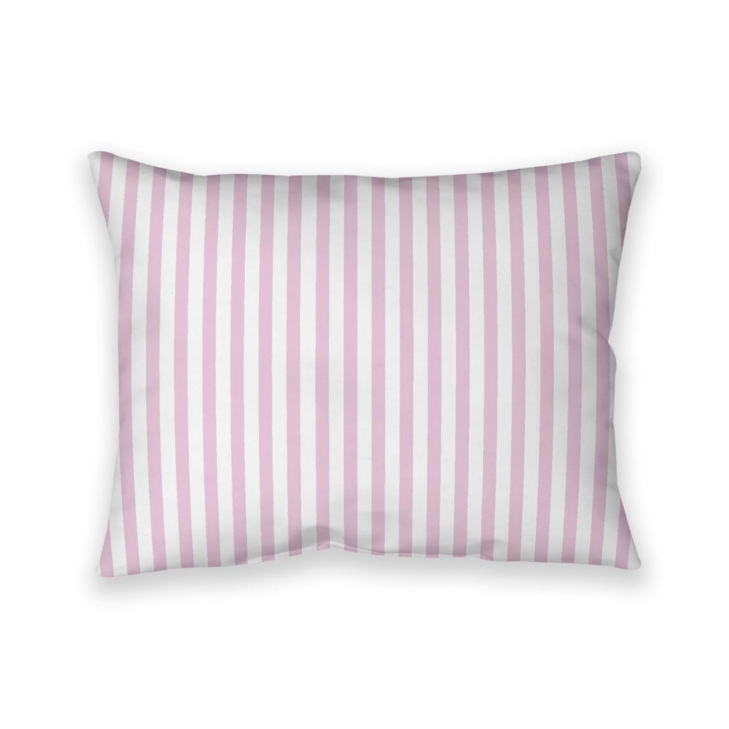 Off-White Cotton Canvas Cushion Covers with Thin Pink Bars on Front, CACU-CC-1081-241, 66 x 51 cm, 26 x 20 inches