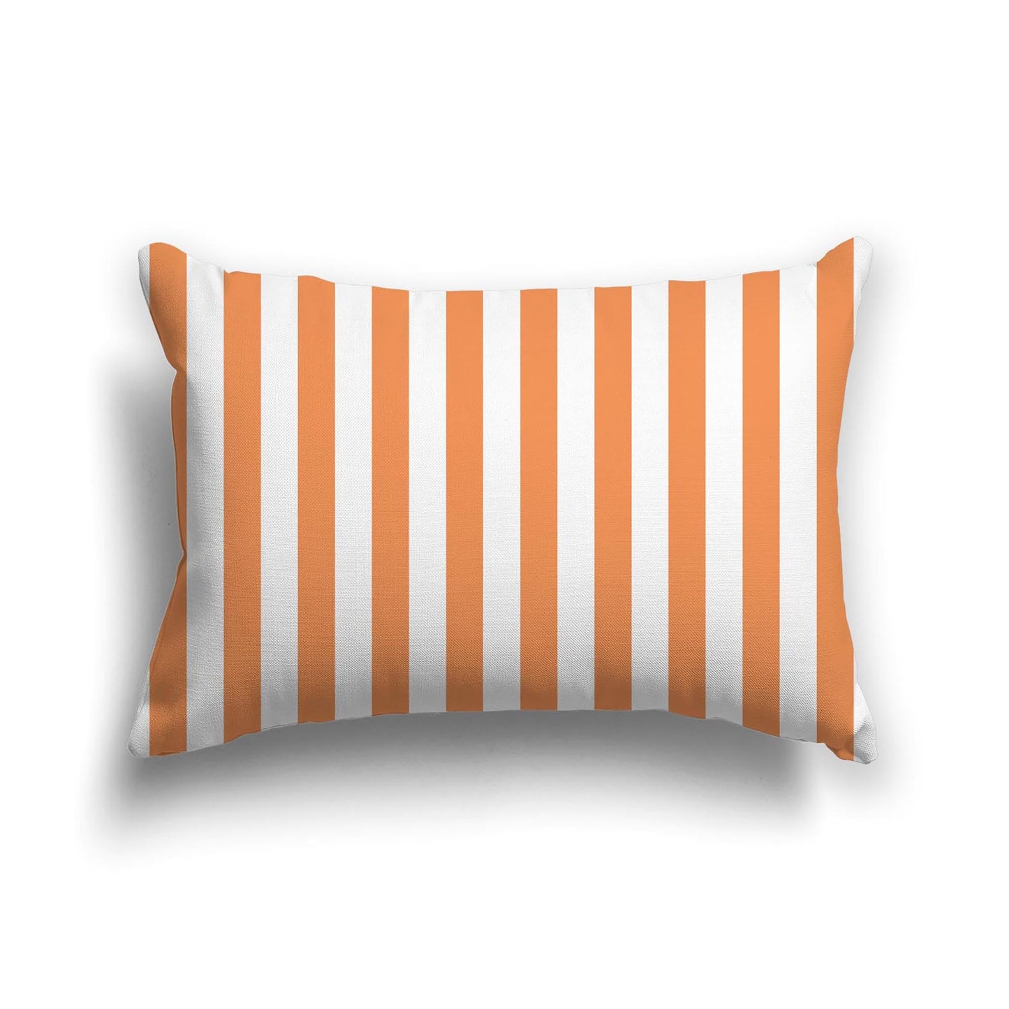 Off-White Cotton Canvas Cushion Covers with Orange Bars on Front, CACU-CC-1181-051, 51 x 36 cm, 20 x 14 inches