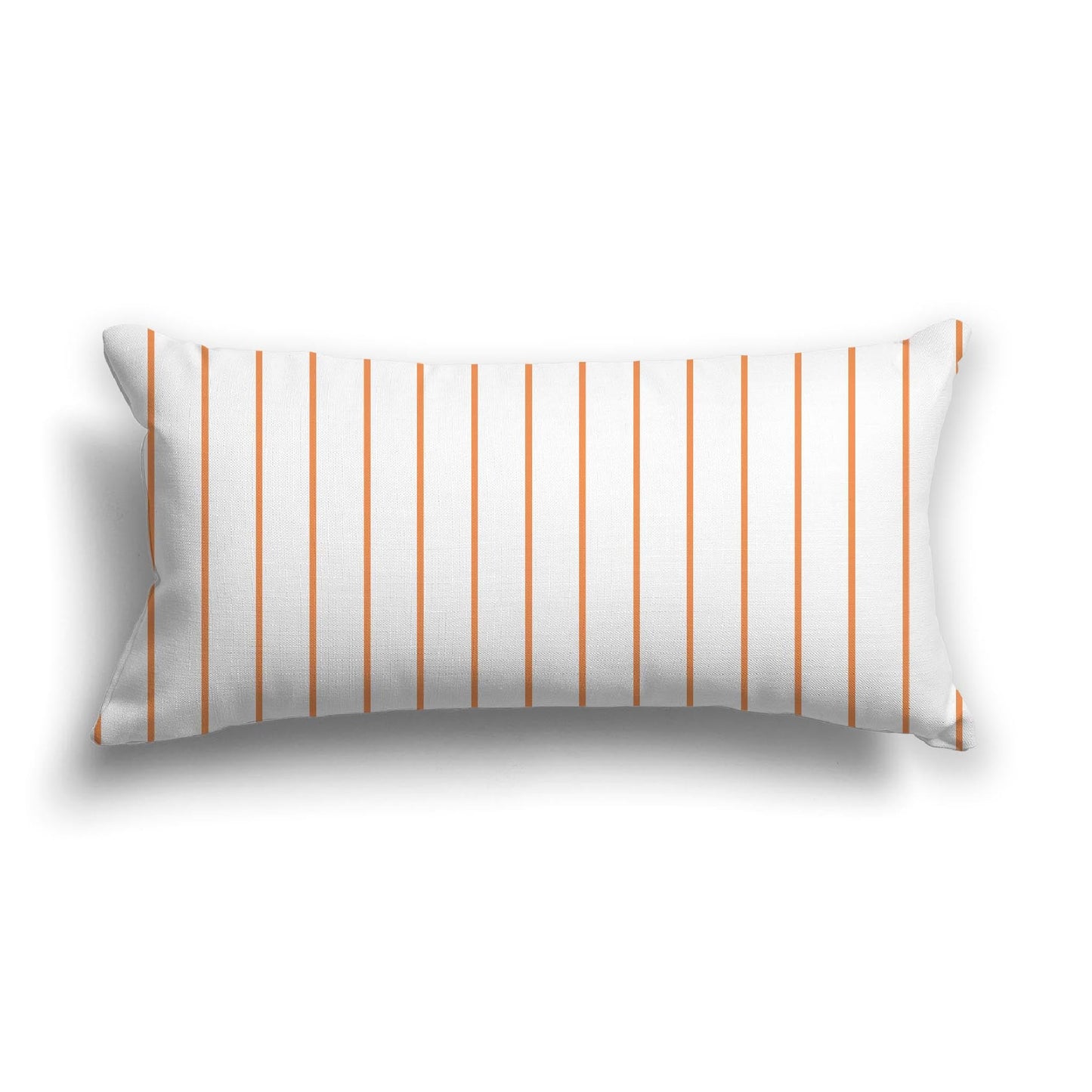 Off-White Cotton Canvas Cushion Covers with Fine Orange Stripes on Front, CACU-CC-1181-151, 61 x 30 cm, 24 x 12 inches