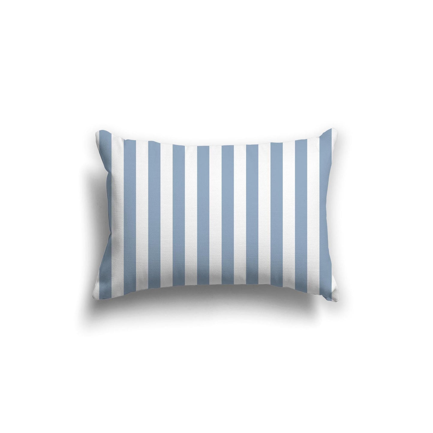 Off-White Cotton Canvas Cushion Covers with Blue Bars on Front, CACU-CC-1231-051, 51 x 36 cm, 20 x 14 inches