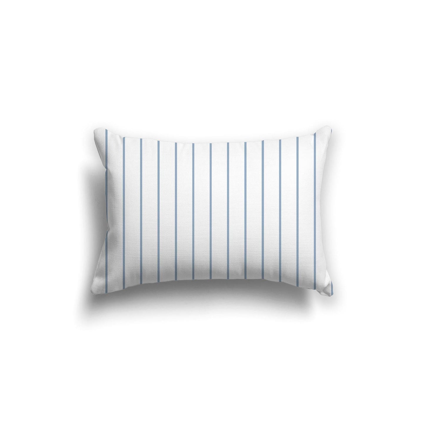 Off-White Cotton Canvas Cushion Covers with Fine Blue Stripes on Front, CACU-CC-1231-151, 51 x 36 cm, 20 x 14 inches