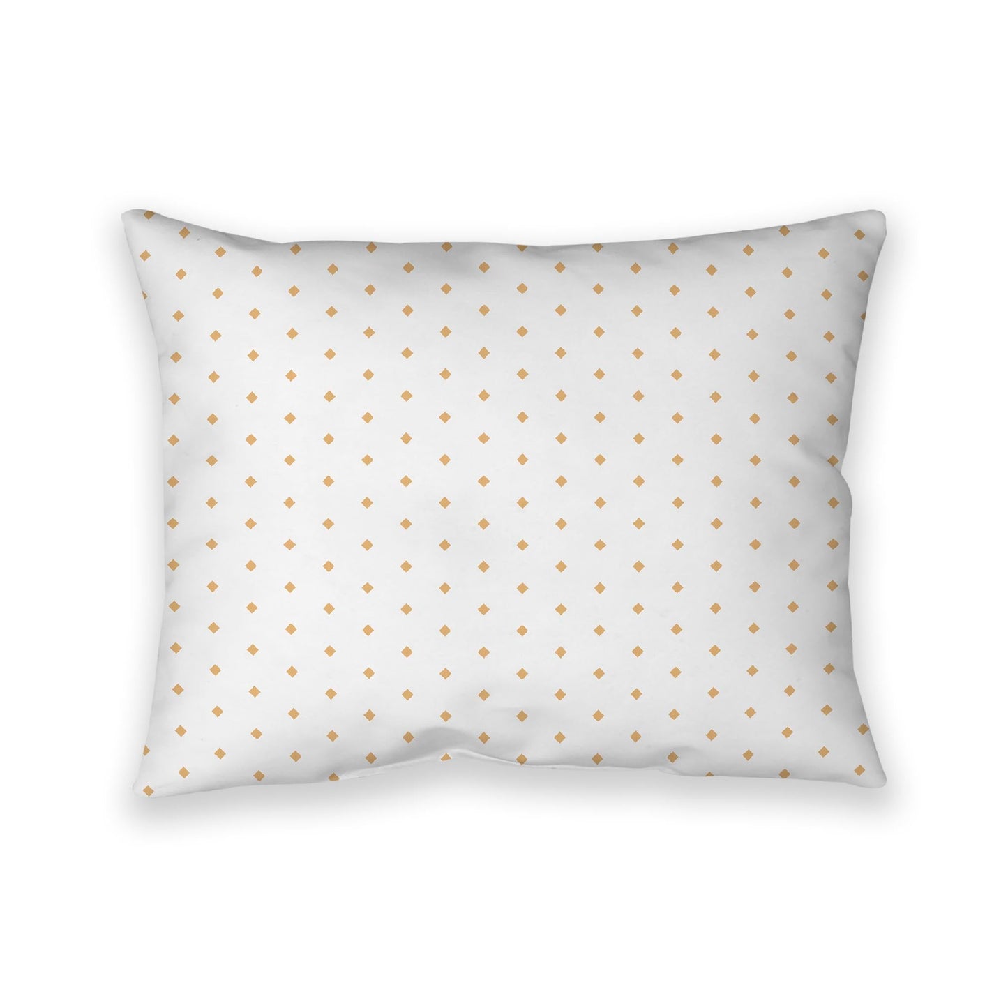 Off-White Cotton Canvas Cushion Covers with Fine Orange Diamonds on Front, CACU-CC-1232-111, 66 x 51 cm, 26 x 20 inches
