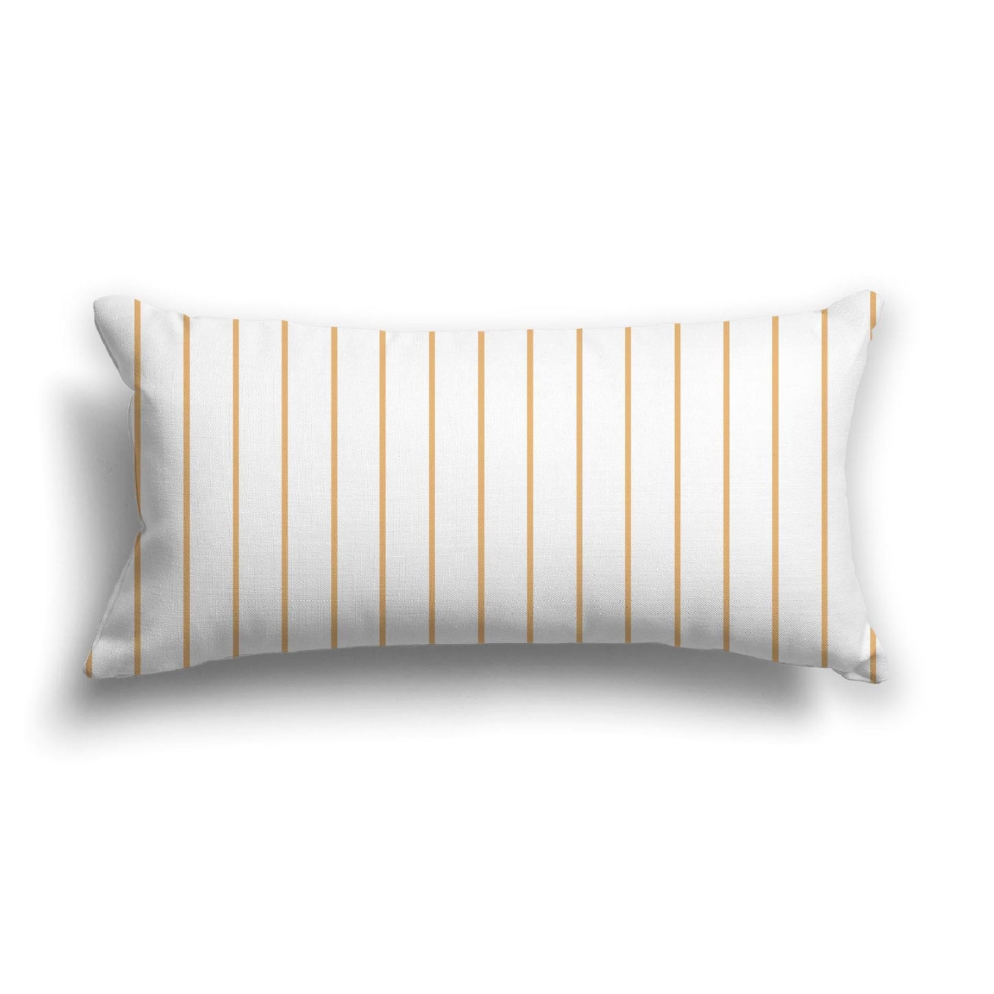 Off-White Cotton Canvas Cushion Covers with Fine Orange Stripes on Front, CACU-CC-1232-151, 61 x 30 cm, 24 x 12 inches