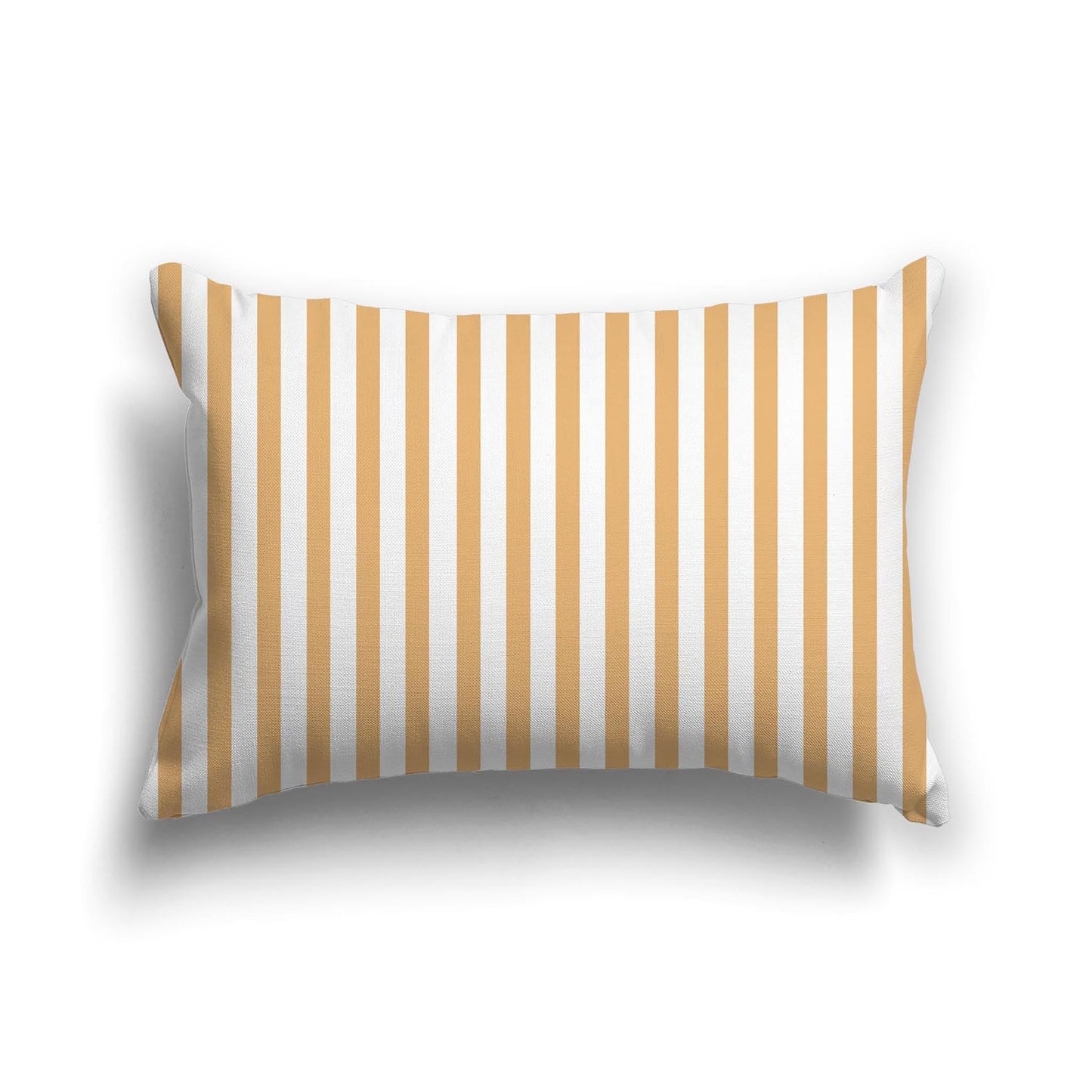 Off-White Cotton Canvas Cushion Covers with Thin Orange Bars on Front, CACU-CC-1232-241, 51 x 36 cm, 20 x 14 inches
