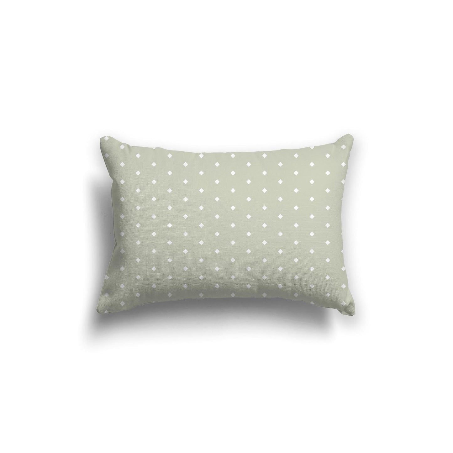 Pale Green Cotton Canvas Cushion Covers with Fine Off-White Diamonds on Front, CACU-CC-1241-112, 51 x 36 cm, 20 x 14 inches