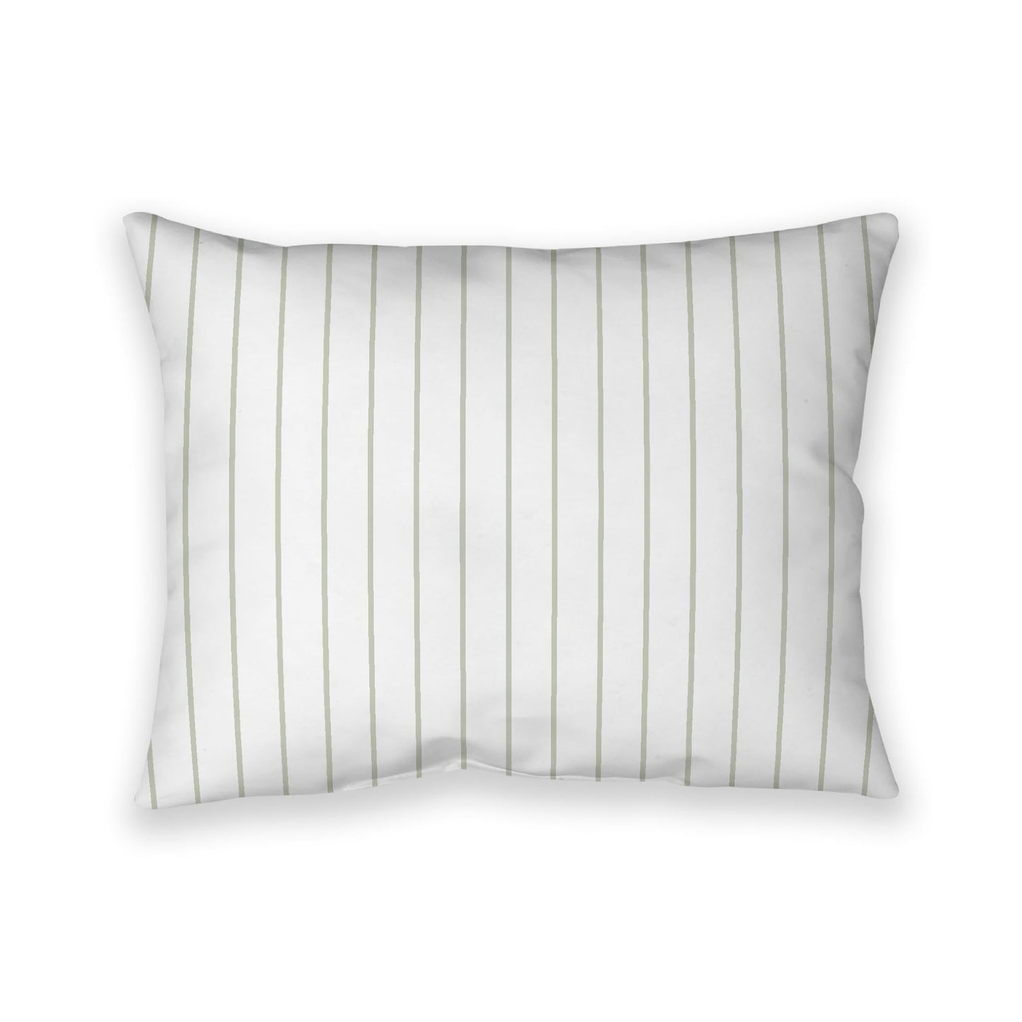 Off-White Cotton Canvas Cushion Covers with Fine Pale Green Stripes on Front, CACU-CC-1241-151, 66 x 51 cm, 26 x 20 inches