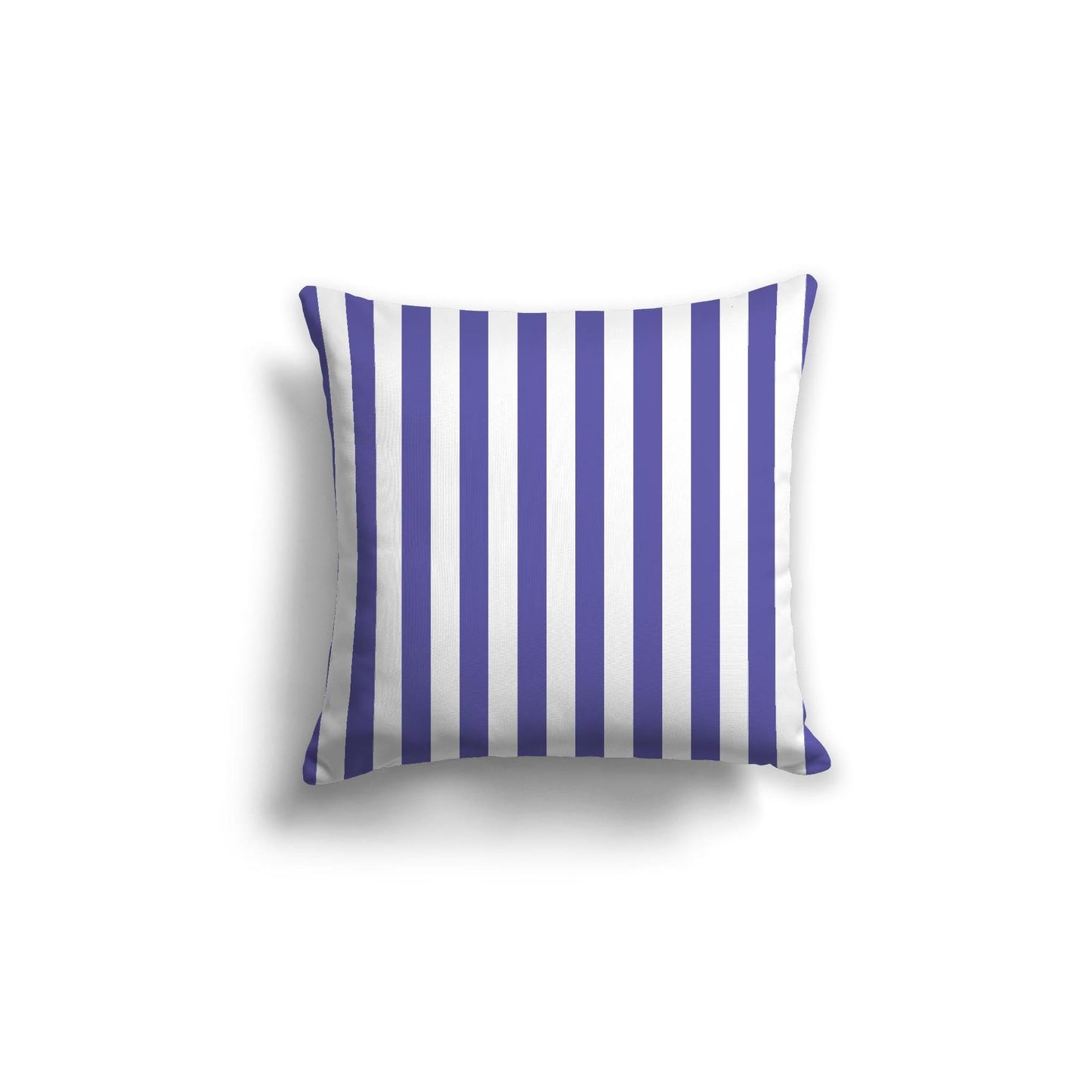 Off-White Cotton Canvas Cushion Covers with Purple Bars on Front, CACU-CC-1300-051, 46 x 46 cm, 18 x 18 inches