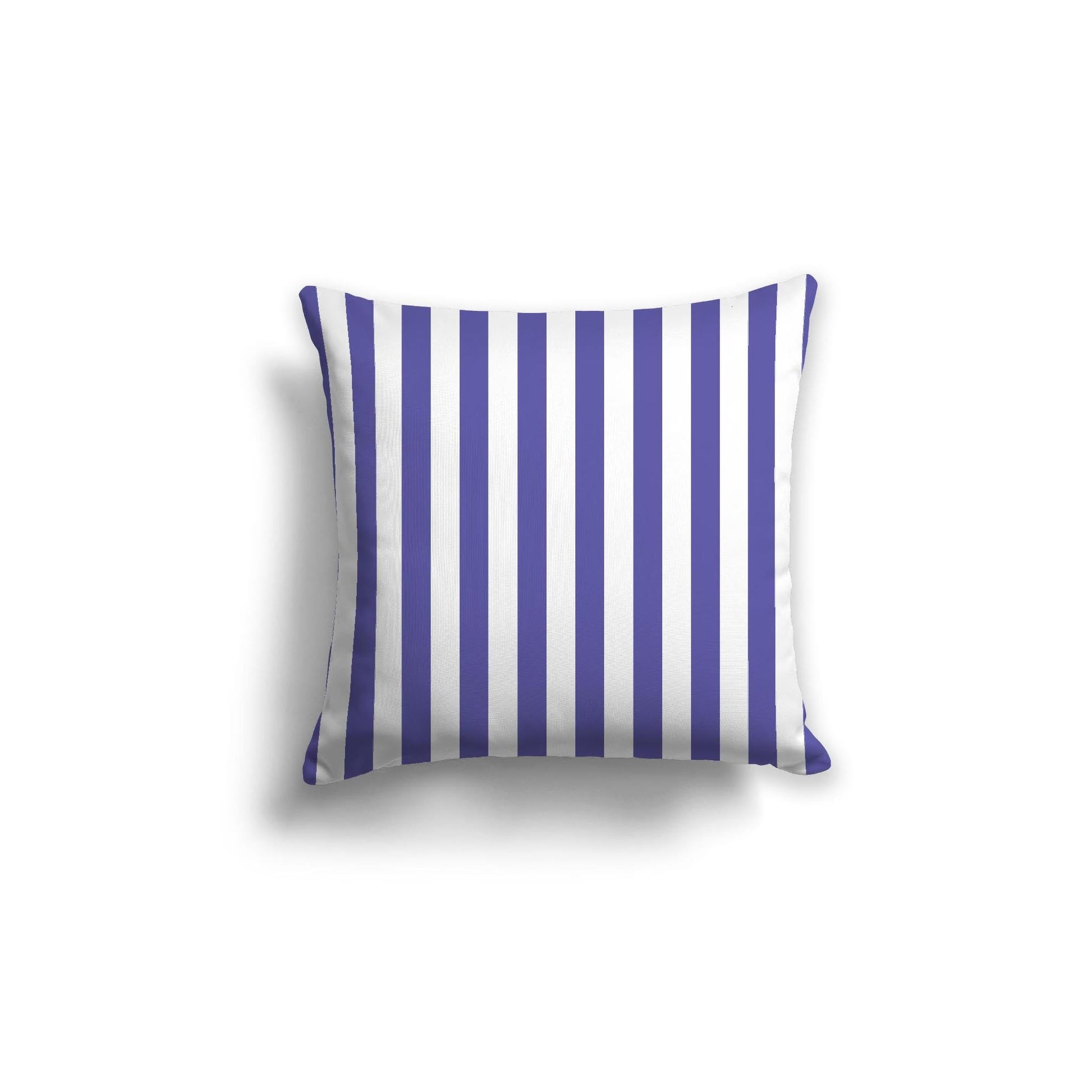 Off-White Cotton Canvas Cushion Covers with Purple Bars on Front, CACU-CC-1300-051, 46 x 46 cm, 18 x 18 inches