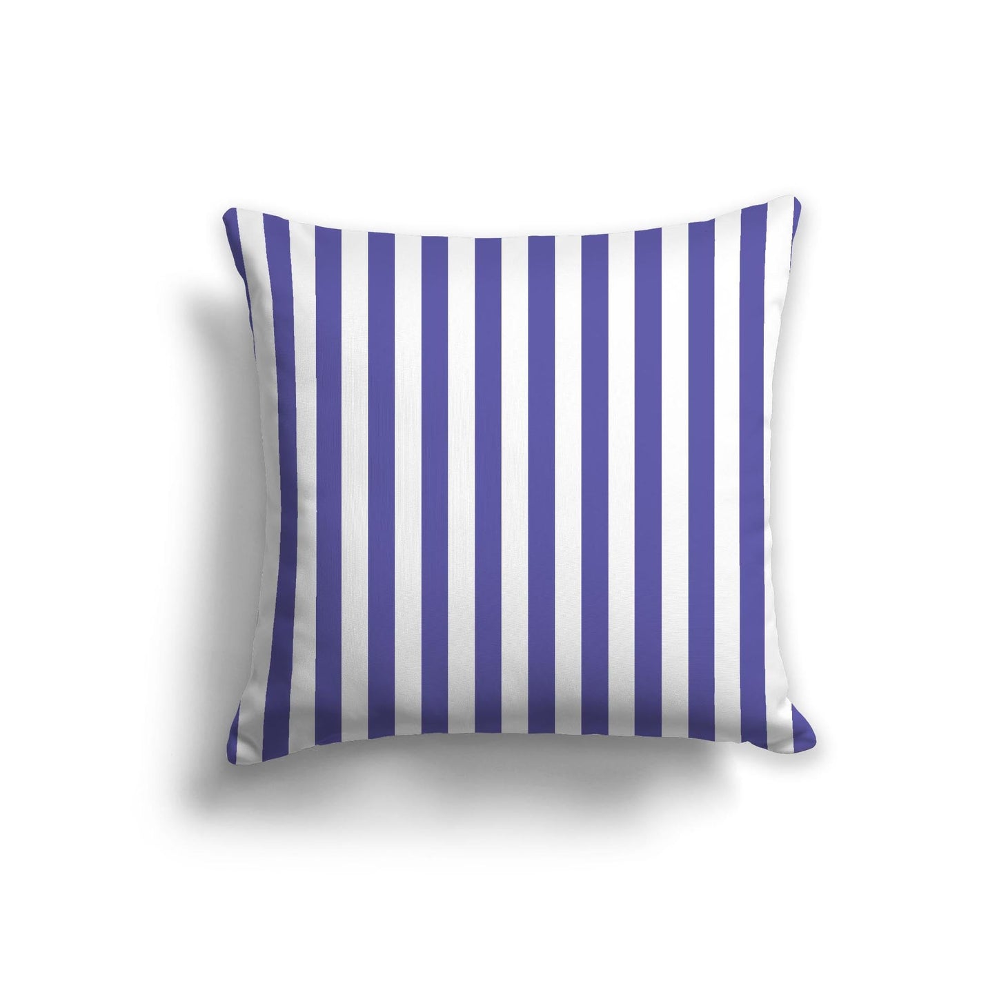 Off-White Cotton Canvas Cushion Covers with Purple Bars on Front, CACU-CC-1300-051, 56 x 56 cm, 22 x 22 inches