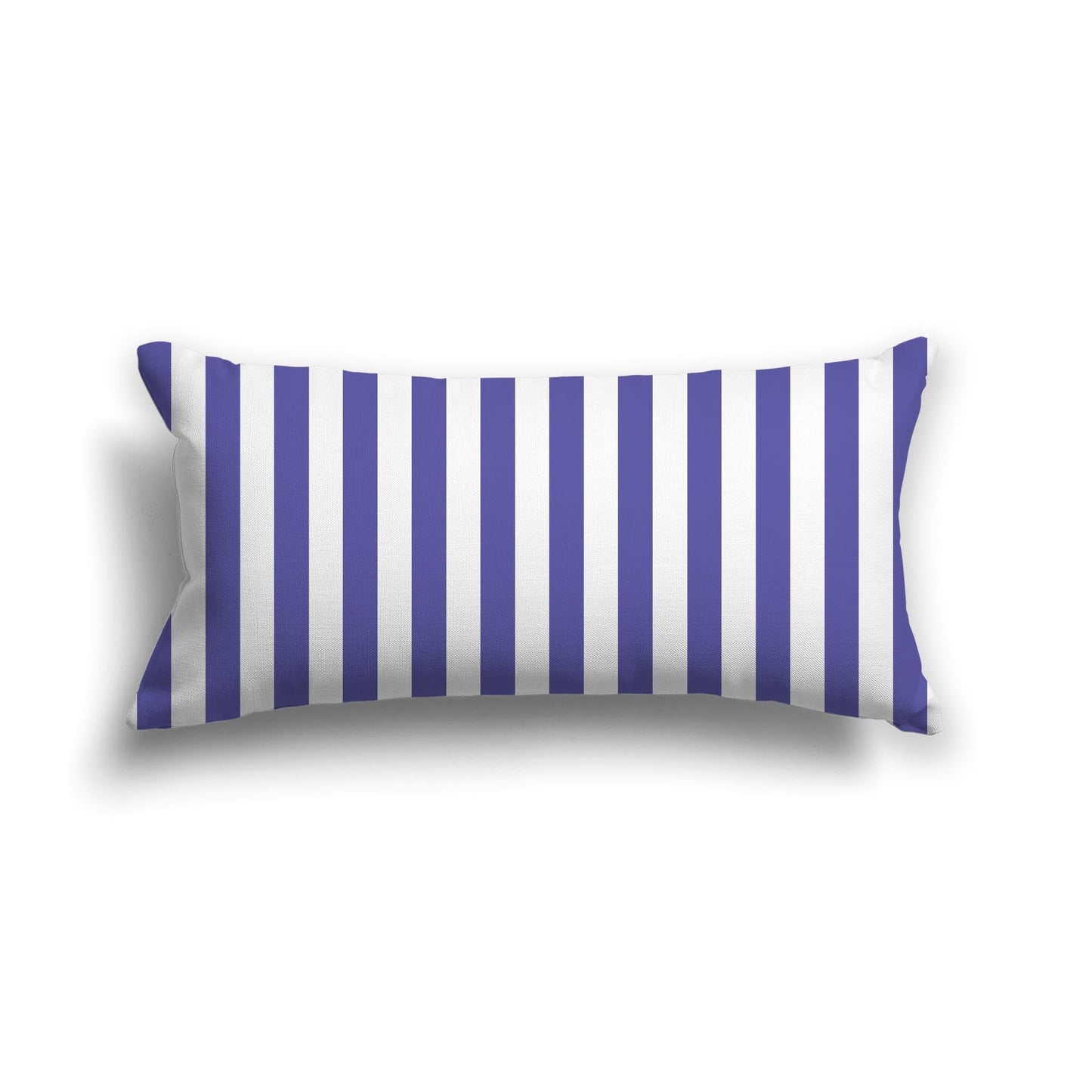 Off-White Cotton Canvas Cushion Covers with Purple Bars on Front, CACU-CC-1300-051, 61 x 30 cm, 24 x 12 inches