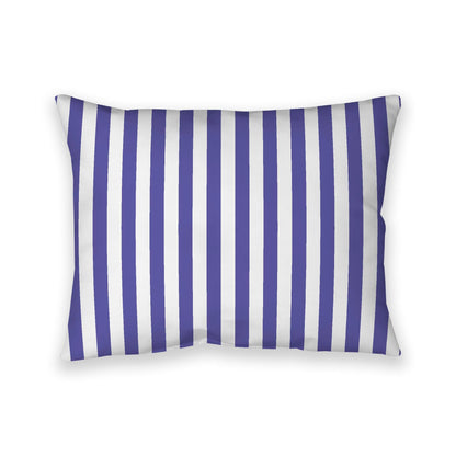 Off-White Cotton Canvas Cushion Covers with Purple Bars on Front, CACU-CC-1300-051, 66 x 51 cm, 26 x 20 inches