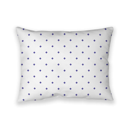 Off-White Cotton Canvas Cushion Covers with Purple Diamonds on Front, CACU-CC-1300-101, 66 x 51 cm, 26 x 20 inches