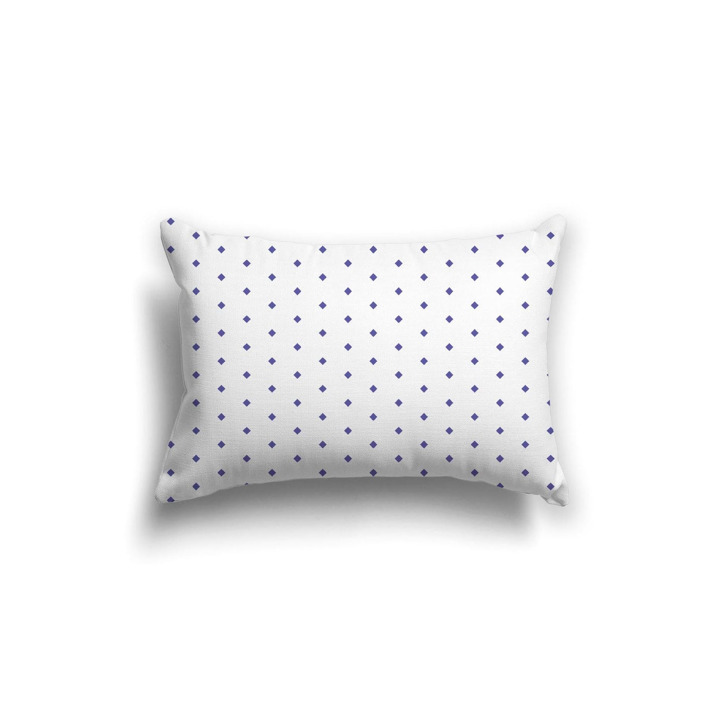 Off-White Cotton Canvas Cushion Covers with Fine Purple Diamonds on Front, CACU-CC-1300-111, 51 x 36 cm, 20 x 14 inches
