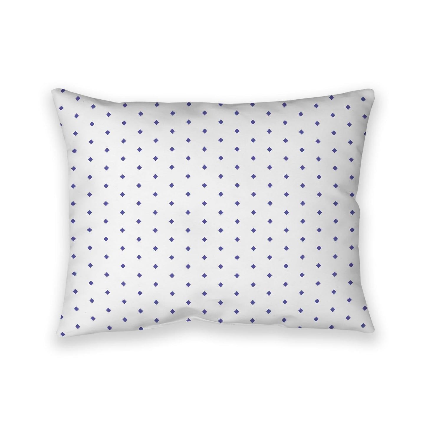 Off-White Cotton Canvas Cushion Covers with Fine Purple Diamonds on Front, CACU-CC-1300-111, 66 x 51 cm, 26 x 20 inches