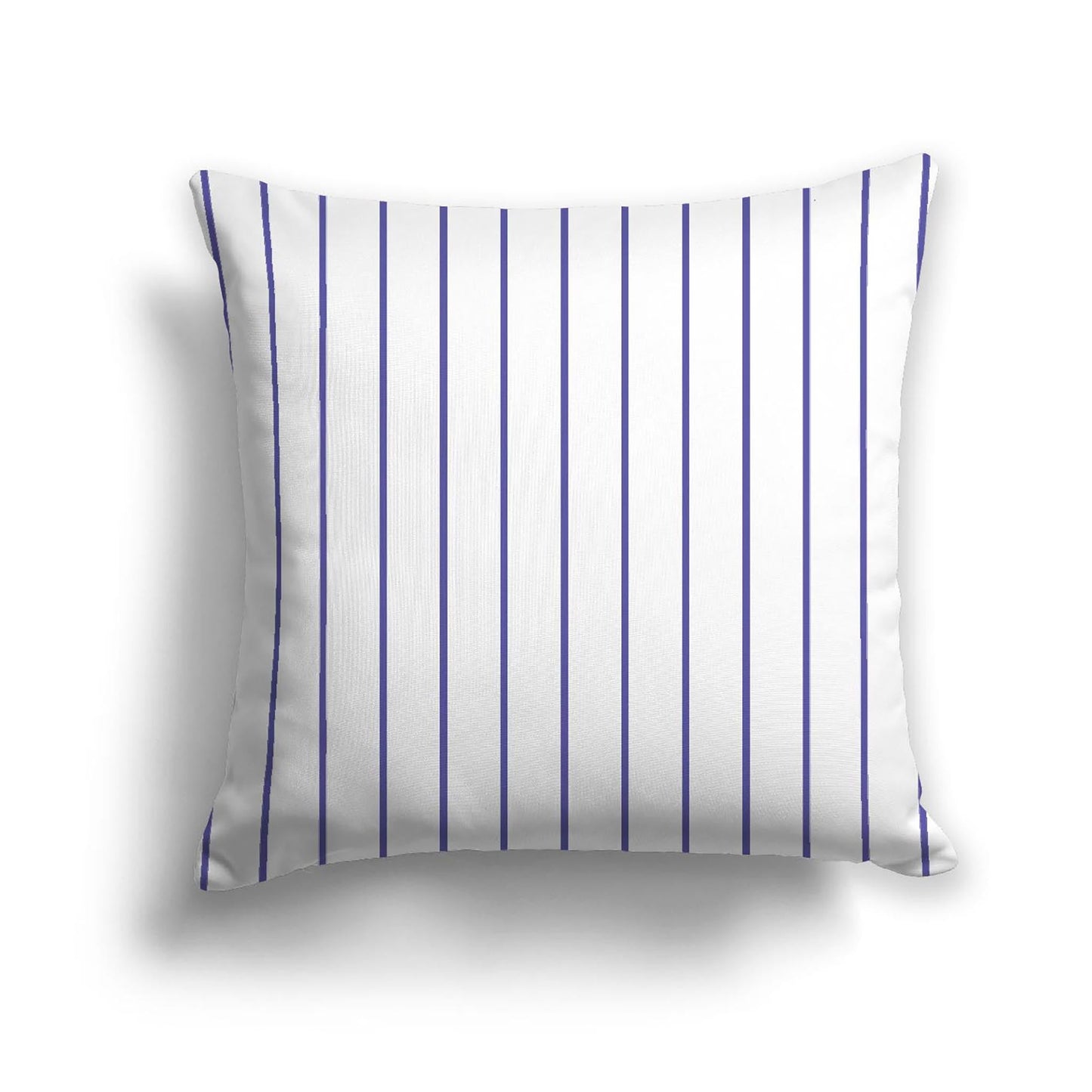 Off-White Cotton Canvas Cushion Covers with Fine Purple Stripes on Front, CACU-CC-1300-151