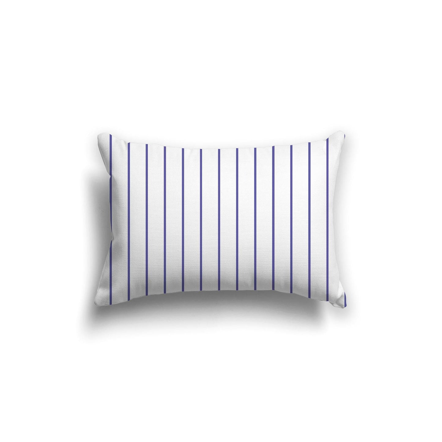 Off-White Cotton Canvas Cushion Covers with Fine Purple Stripes on Front, CACU-CC-1300-151, 51 x 36 cm, 20 x 14 inches