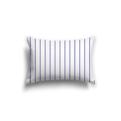 Off-White Cotton Canvas Cushion Covers with Fine Purple Stripes on Front, CACU-CC-1300-151, 51 x 36 cm, 20 x 14 inches