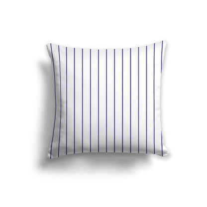 Off-White Cotton Canvas Cushion Covers with Fine Purple Stripes on Front, CACU-CC-1300-151, 56 x 56 cm, 22 x 22 inches