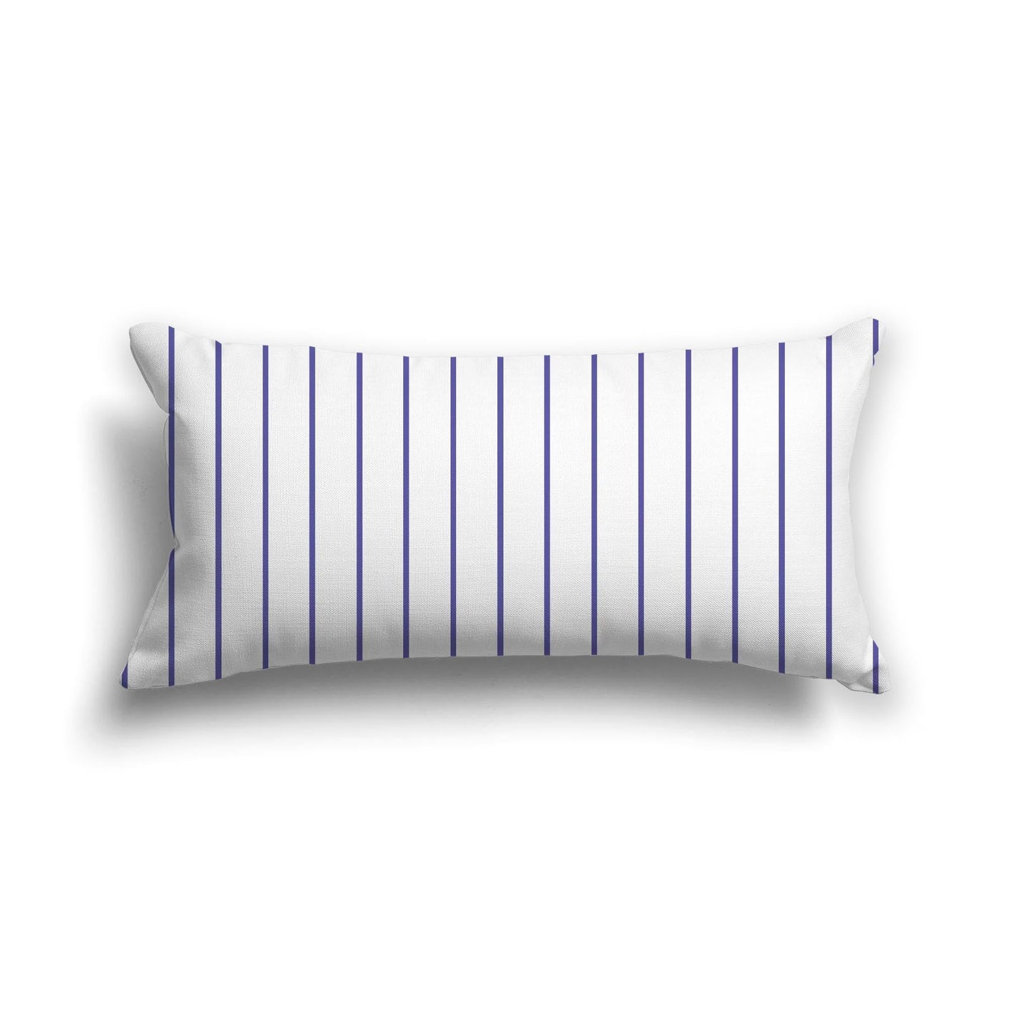 Off-White Cotton Canvas Cushion Covers with Fine Purple Stripes on Front, CACU-CC-1300-151, 61 x 30 cm, 24 x 12 inches