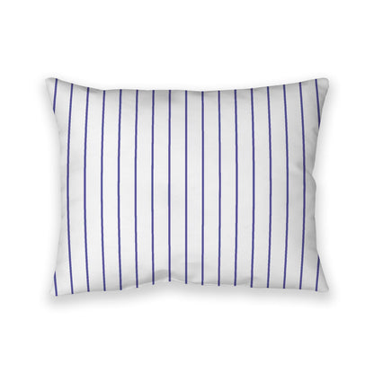 Off-White Cotton Canvas Cushion Covers with Fine Purple Stripes on Front, CACU-CC-1300-151, 66 x 51 cm, 26 x 20 inches